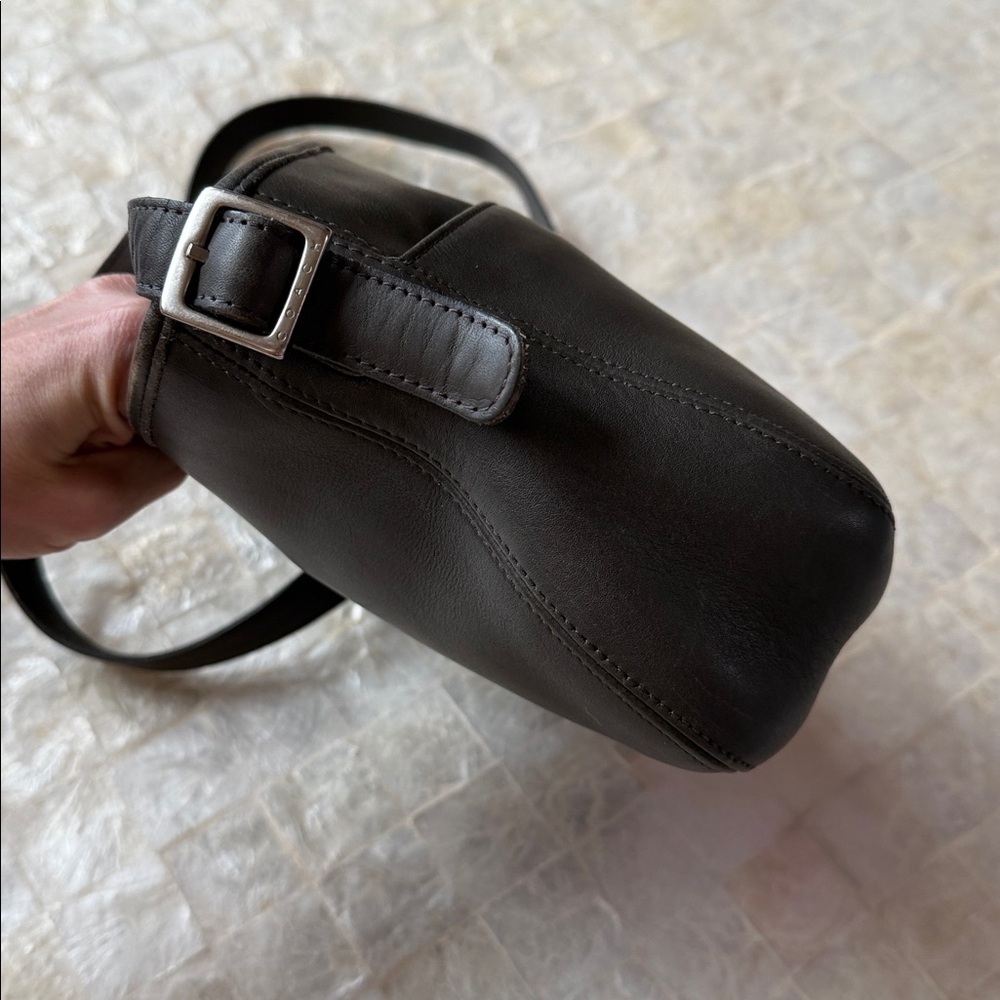 Coach Chelsea Vintage 6000 Gray Leather CrossBody Bag purse grey - Picture 9 of 13